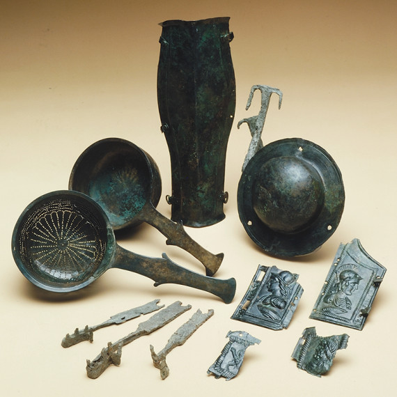 Teile des Hortes aus Manching. © Archäologische Staatssammlung